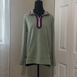 Vineyard Vines Shep Shirt Green and Pink with Navy